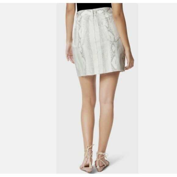 Joe’s A-Line Mini Skirt High Rise Snake Print Cut Hem ( 27 ) - Picture 2 of 5